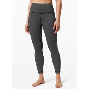 lululemon Wunder Under High-Rise Tight 25" Luxtreme Hype Stripe Black Size  4